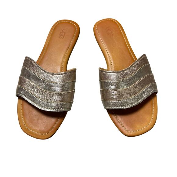 Ugg Ximena Metallic Slide Sandals - Picture 7 of 7